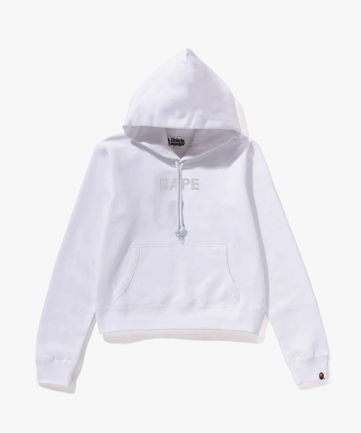 베이프(BAPE) 크리스탈 베이프 풀오버 후드(W) WHITE