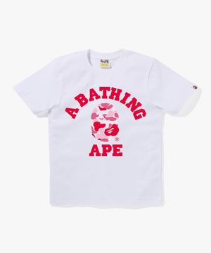 ABC 카모 콜리지 티셔츠(W) WHITE/PINK