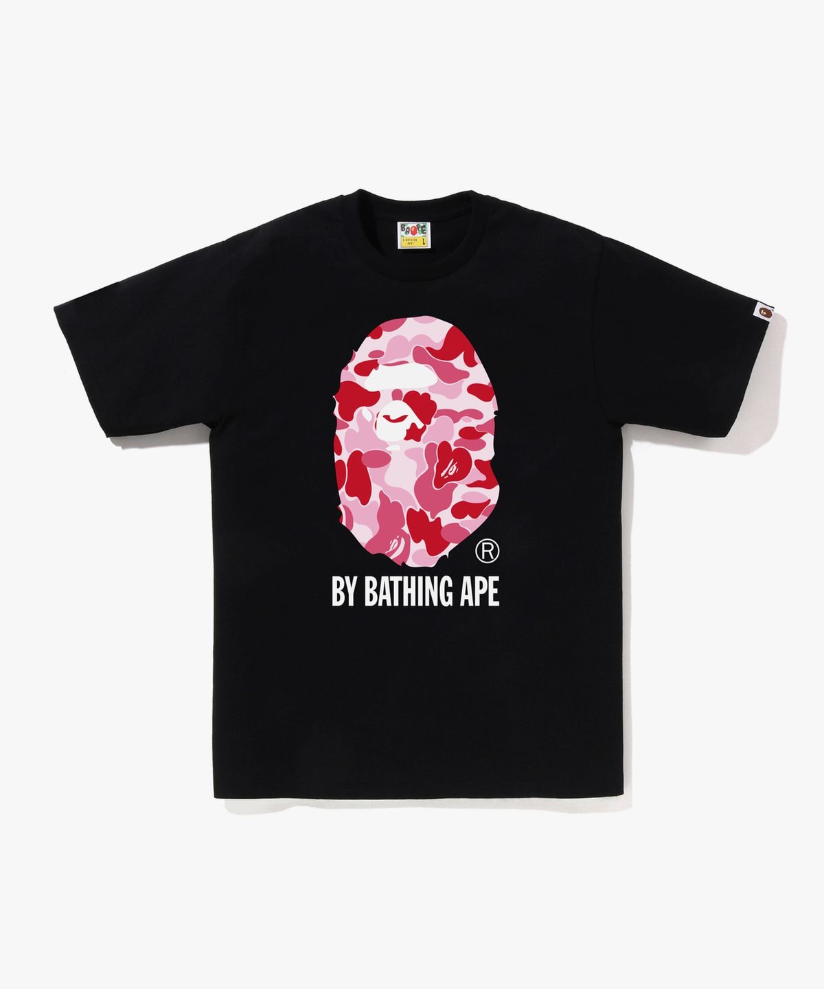 베이프(BAPE) ABC 카모 BY BATHING APE 티셔츠(M) BLACK/PINK