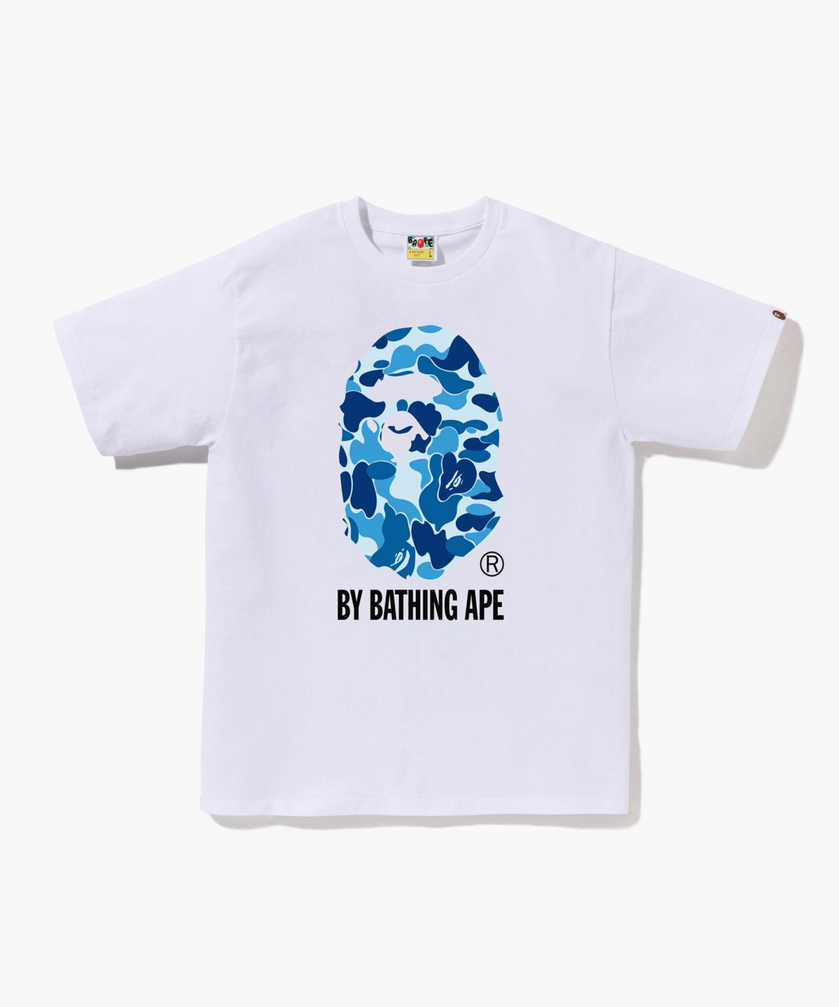 베이프(BAPE) ABC 카모 BY BATHING APE 티셔츠(M) WHITE/BLUE