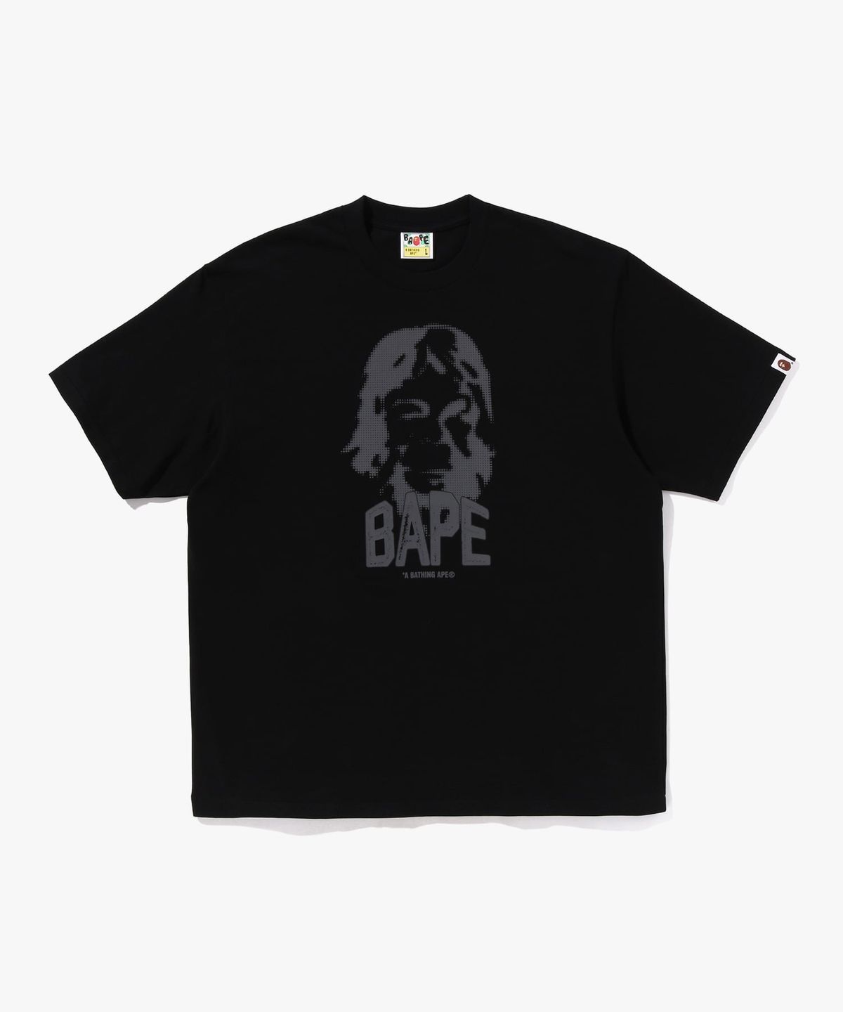 베이프(BAPE) 그래픽 릴렉스드 핏 티셔츠(M) BLACK