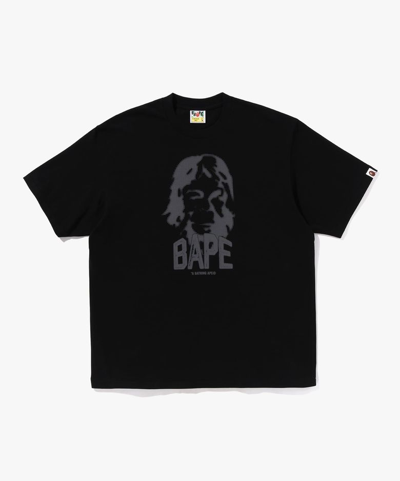 그래픽 릴렉스드 핏 티셔츠(M) BLACK