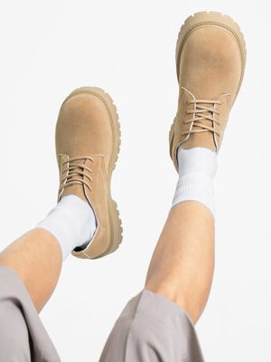 GO78 렌가 5CM 스웨이드 코만도 더비 슈즈