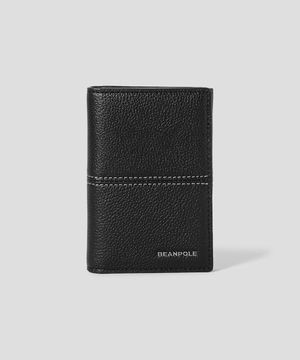 스티치 명함지갑  블랙