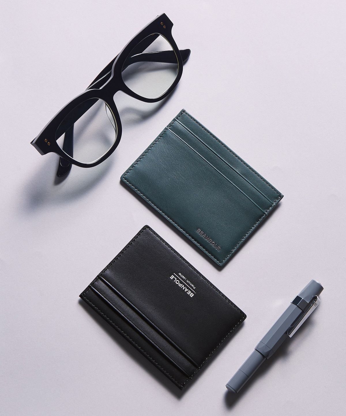 빈폴 액세서리(BEANPOLE ACCESSORY) 노블 낱장 카드지갑  올리브