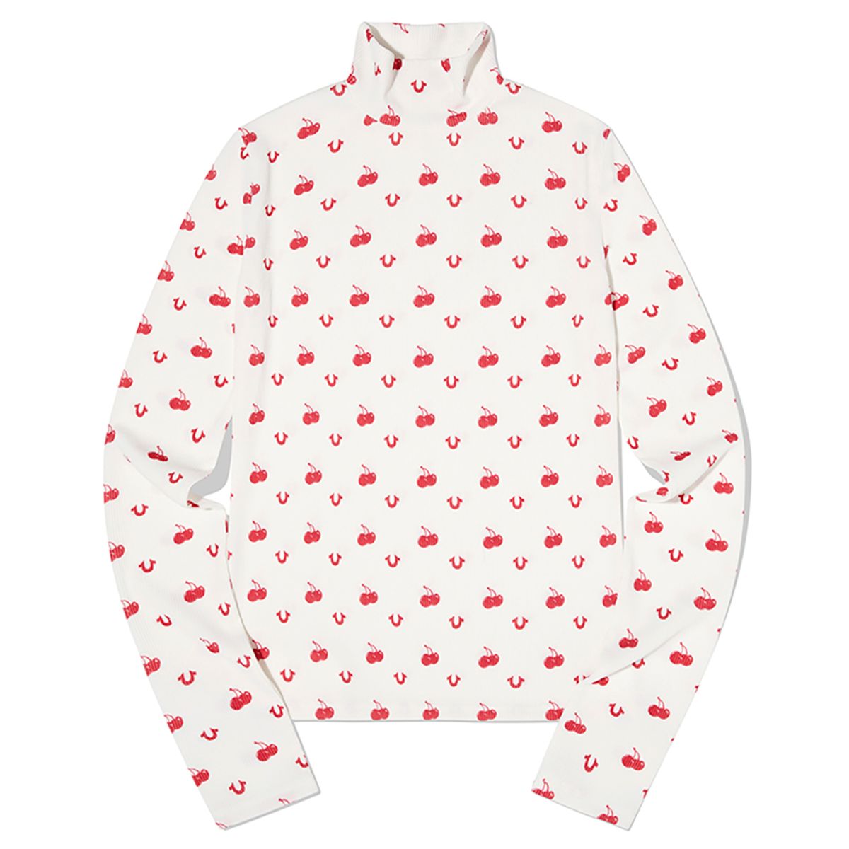트루릴리젼(TRUERELIGION) TRUERELIGION X KIRSH GRAPHIC HIGH-NECK SLIM T-SHIRT WHITE 2