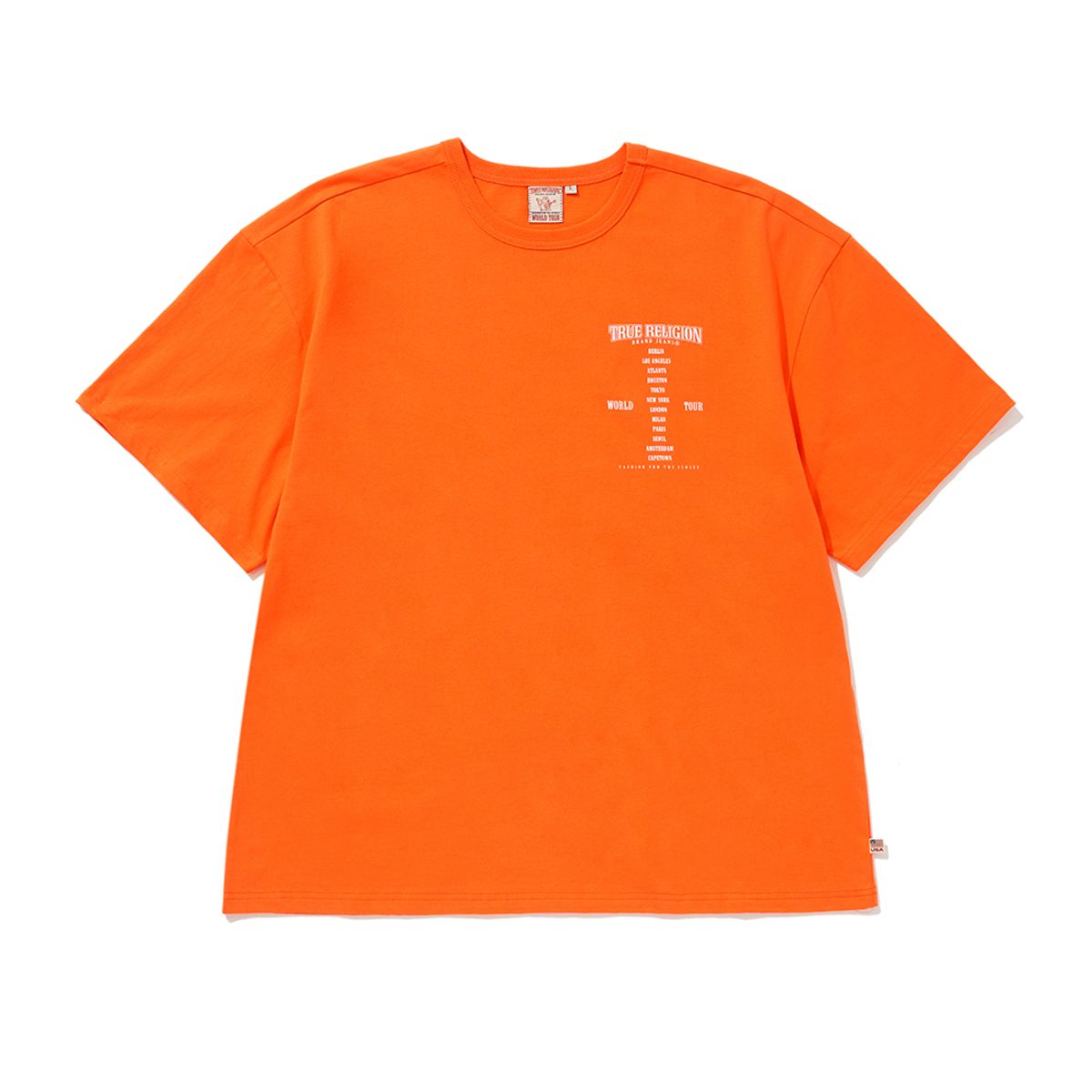 트루릴리젼(TRUERELIGION) WORLD TOUR SHORT SLEEVE ORANGE