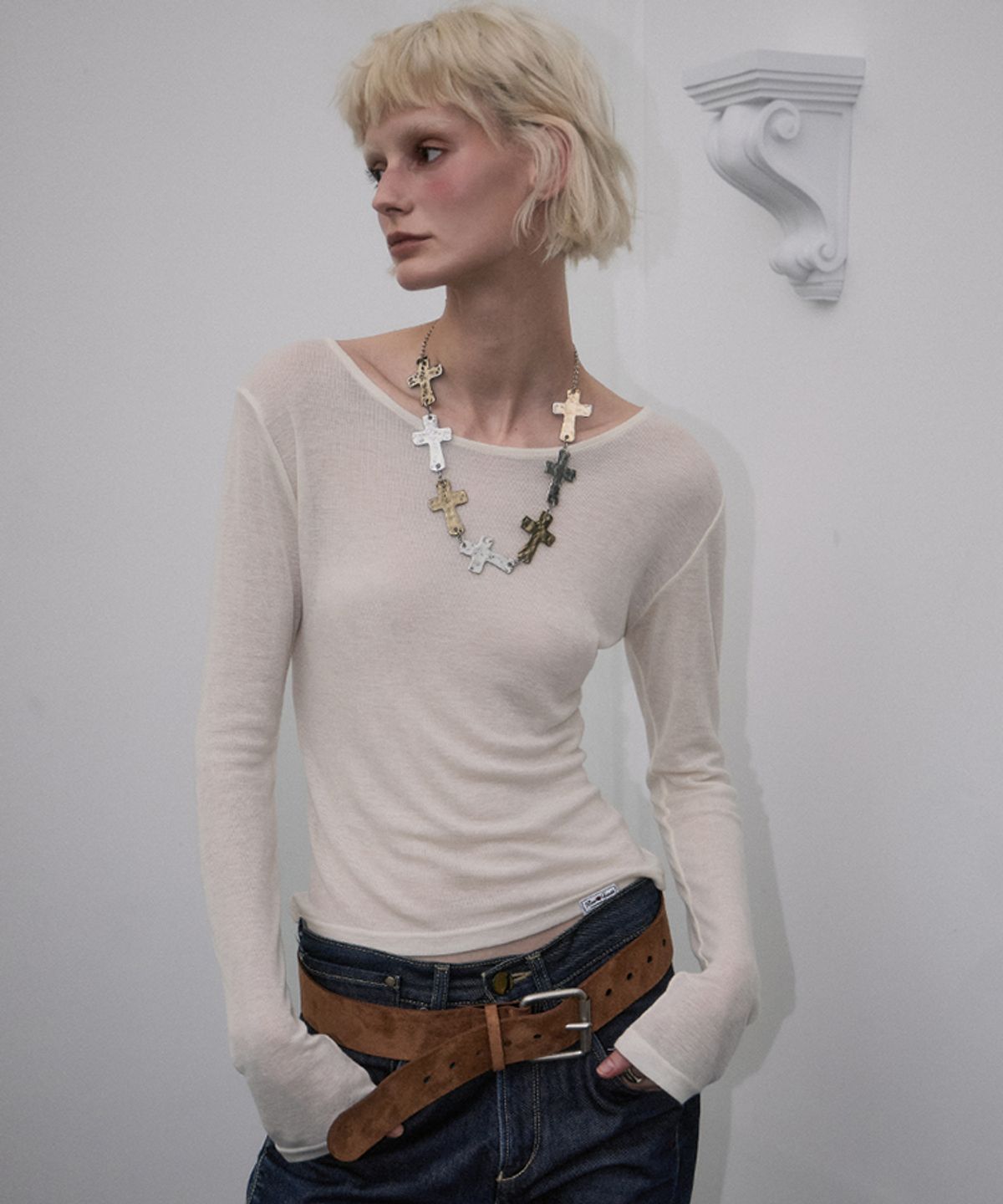 로제프란츠(ROSEFRANTZ) Essential Layered Long Sleeve [Ivory]