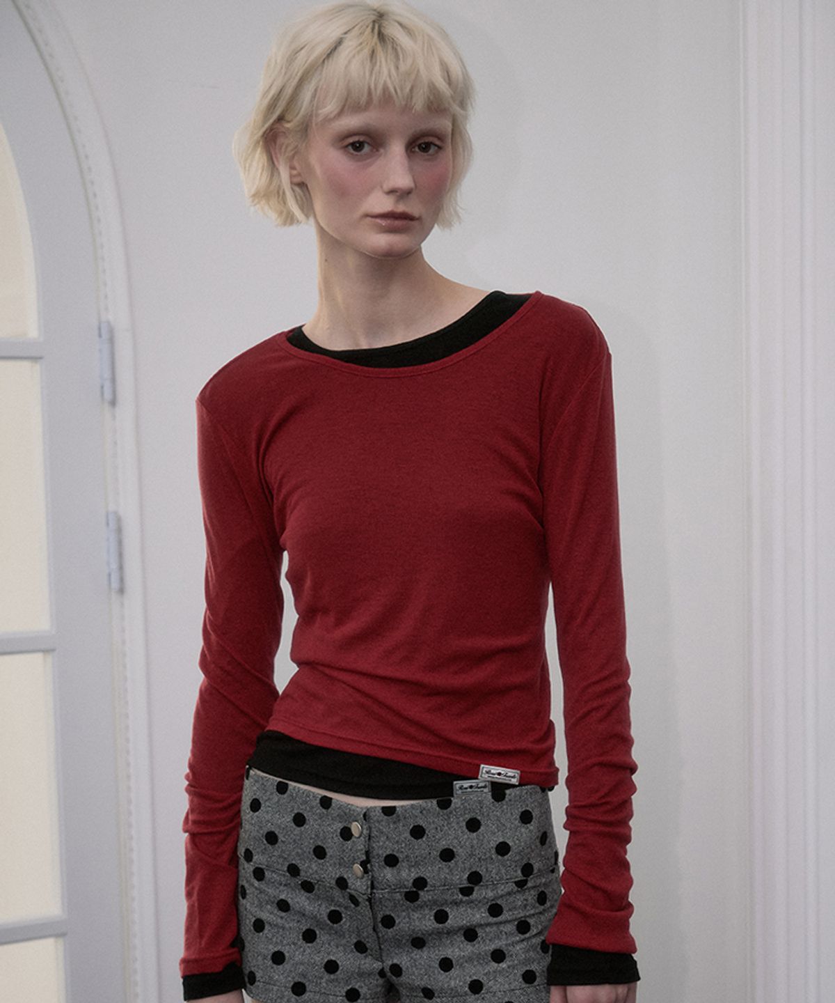 로제프란츠(ROSEFRANTZ) Essential Layered Long Sleeve [Red]