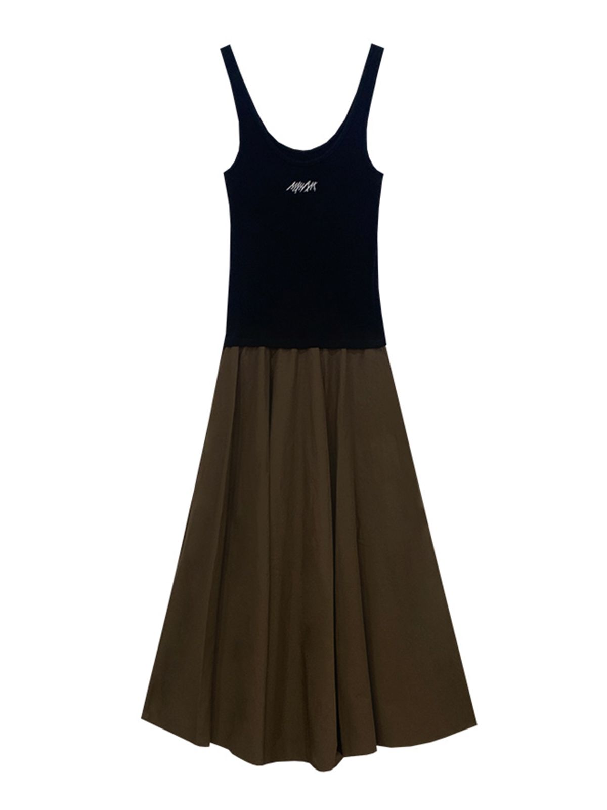 므아므(MMAM) Logo sleeveless layered dress