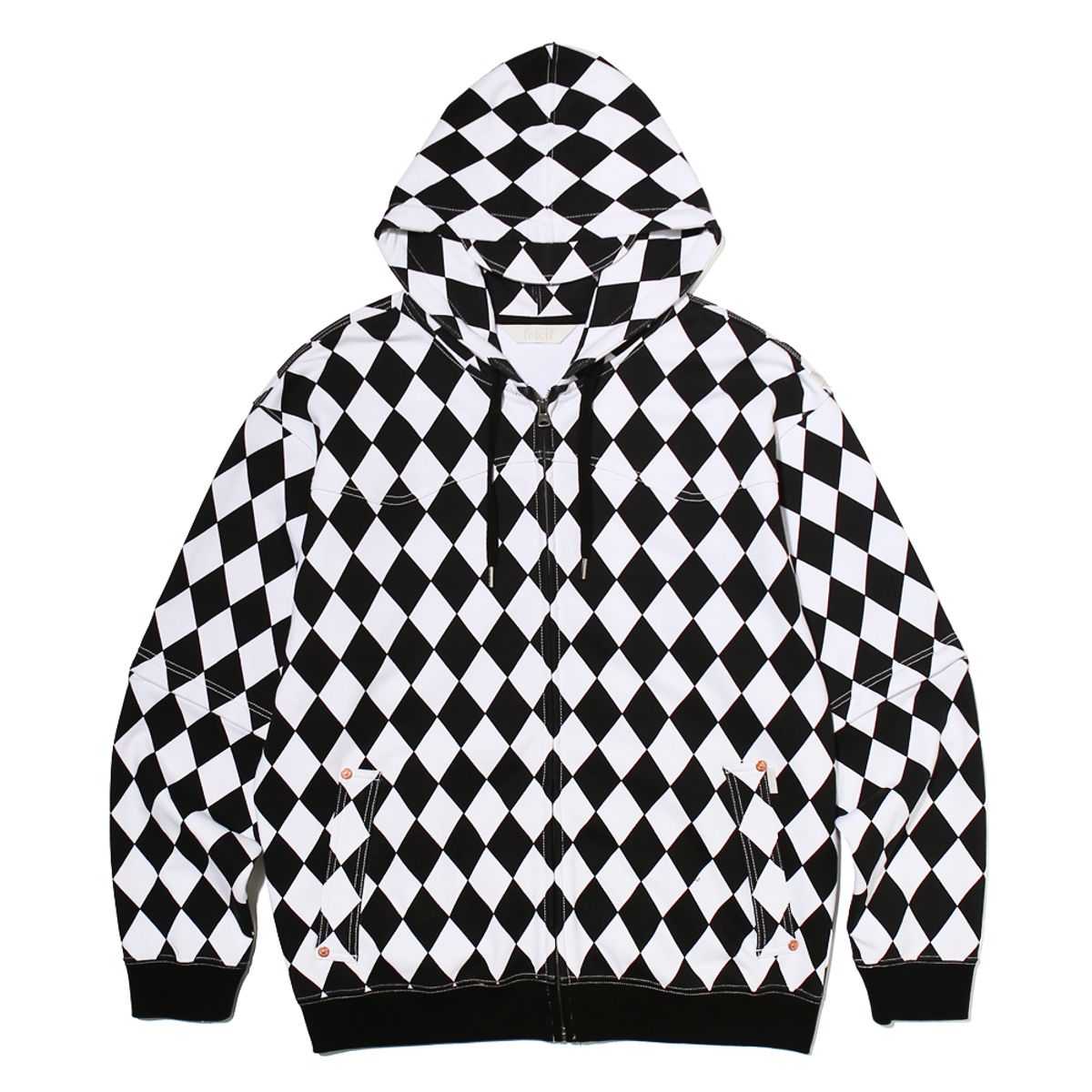 트루릴리젼(TRUERELIGION) TRUE RELIGION X FETCH SWEAT SEPARATE HOODIE CHEACKER