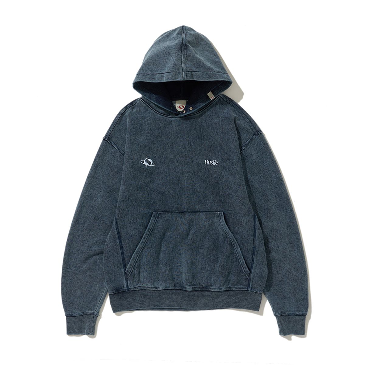 트루릴리젼(TRUERELIGION) HUSTLE CLASSIC HOODIE WASHED NAVY