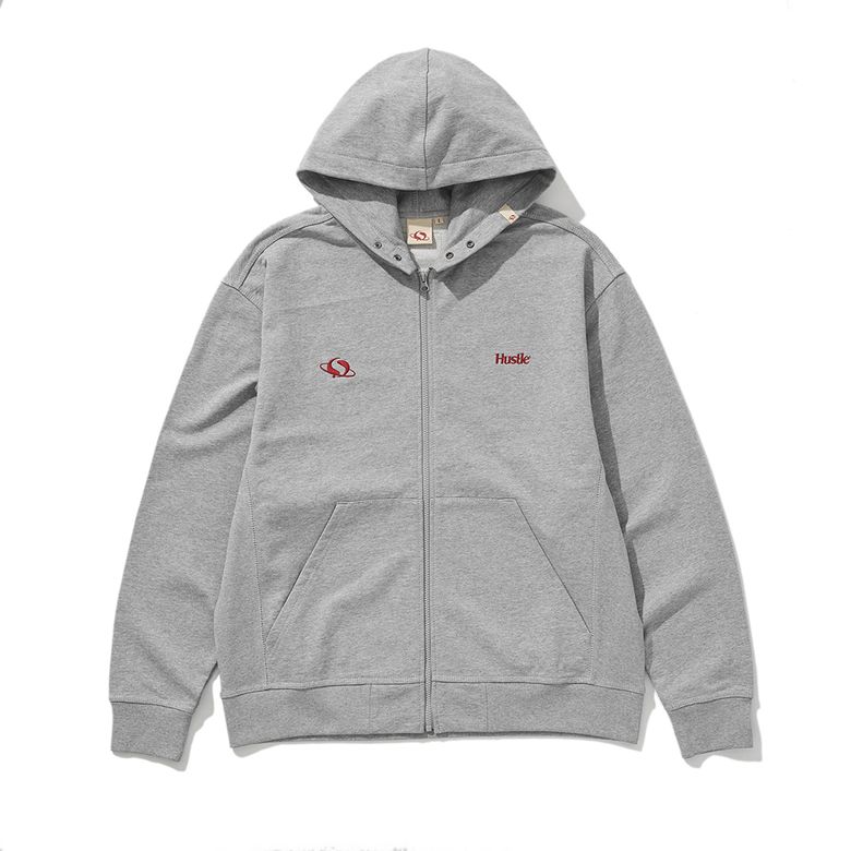 HUSTLE CLASSIC ZIP UP MELANGE