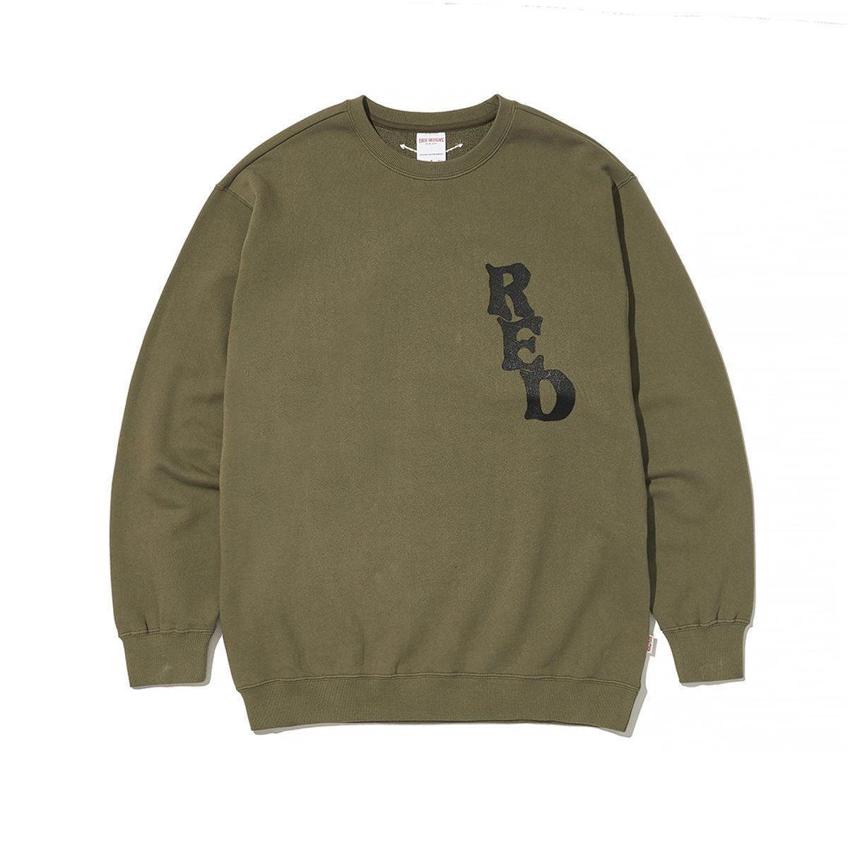 트루릴리젼(TRUERELIGION) RED CREW NECK KHAKI