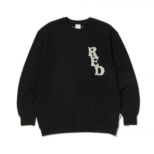 RED CREW NECK BLACK