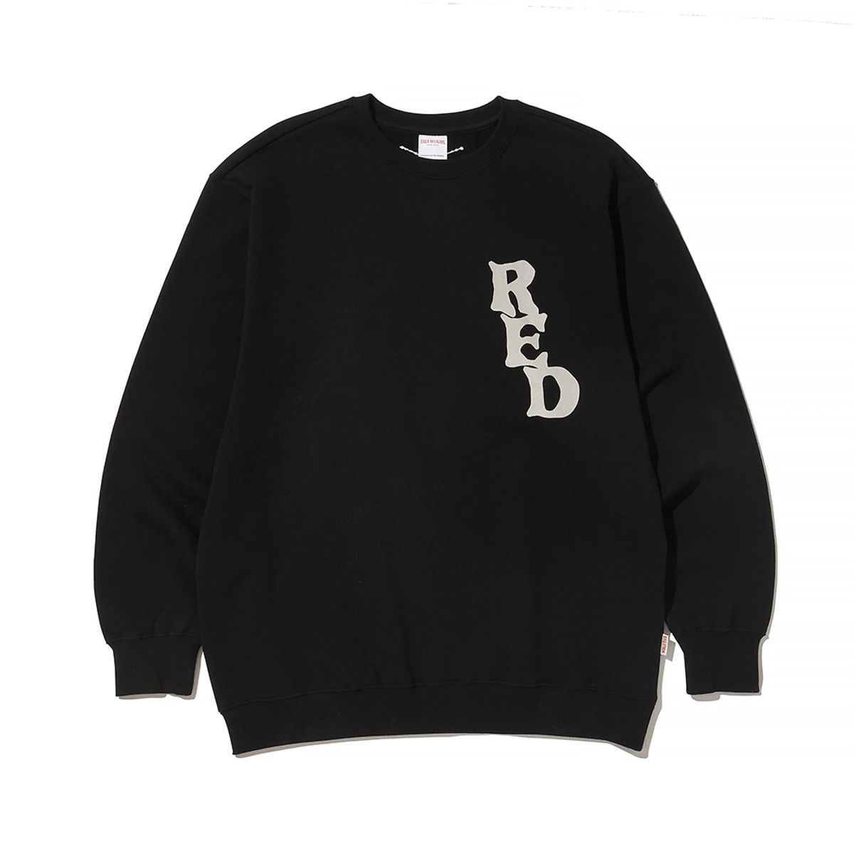 트루릴리젼(TRUERELIGION) RED CREW NECK BLACK