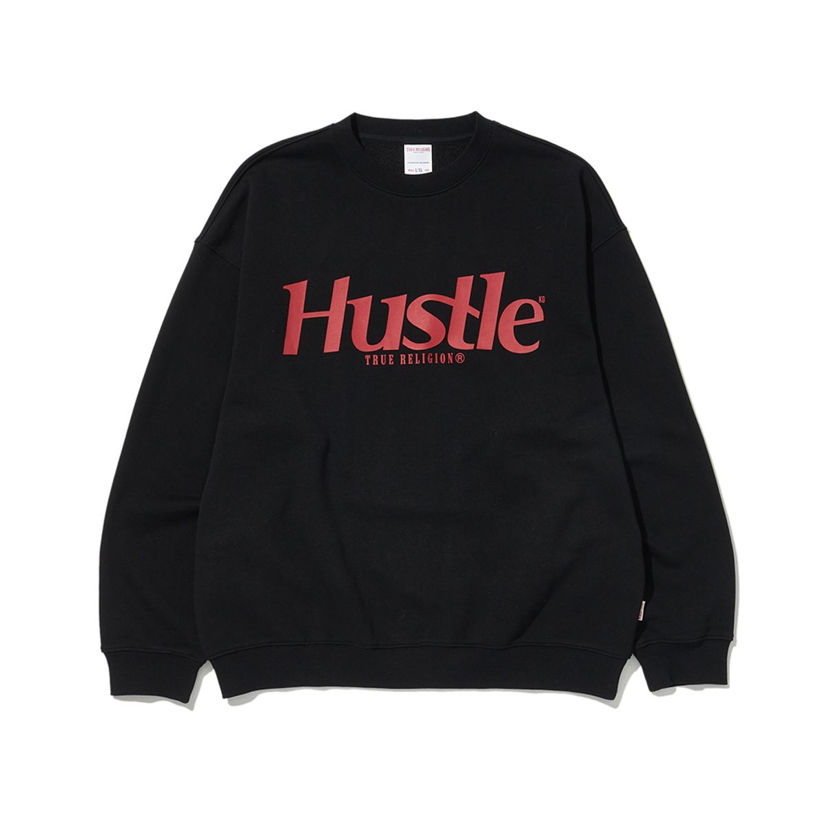 트루릴리젼(TRUERELIGION) HUSTLE CREWNECK BLACK