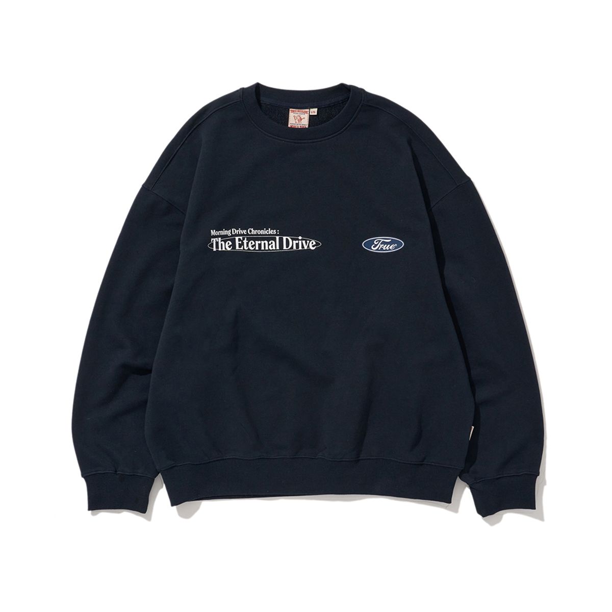 트루릴리젼(TRUERELIGION) DRIVE GUIDE CREWNECK NAVY