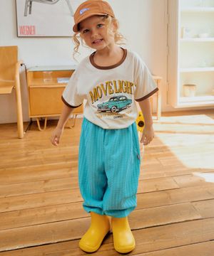 블루밍 텐셀 고쟁이 팬츠_아쿠아