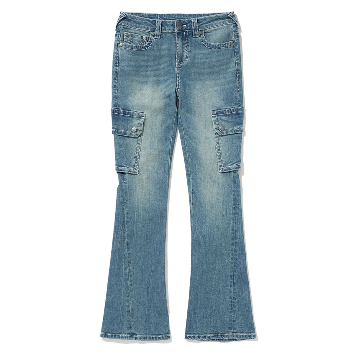 트루릴리젼(TRUERELIGION) SIGNATURE BOOTCUT PANTS WASHED INDIGO