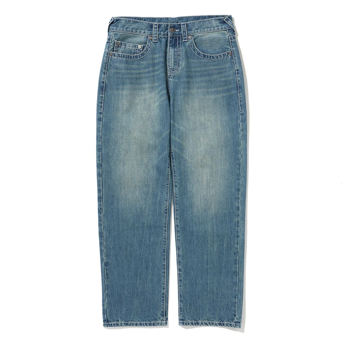트루릴리젼(TRUERELIGION) BOBBY LOOSE PANTS WASHED INDIGO