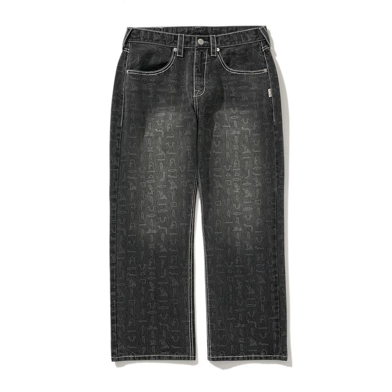 HIEROGLYPHIC PANTS BLACK