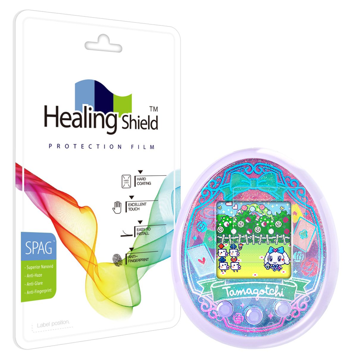 힐링쉴드(HEALINGSHIELD) [호환] 힐링쉴드 다마고치 온 슈페리어 저반사 액정보호필름 2매