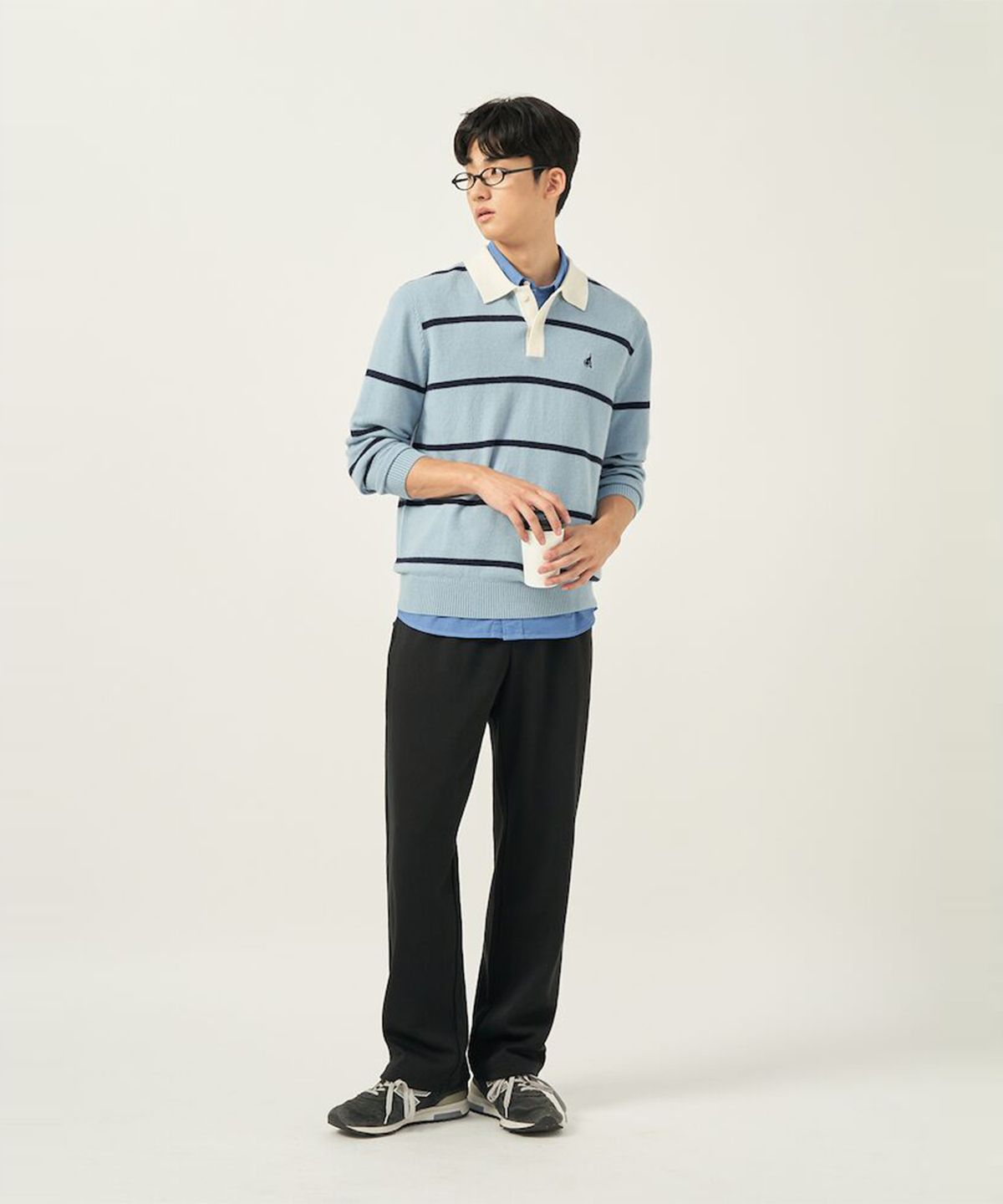 빈폴 멘(BEANPOLE MEN) 컴포트핏 스웨트 팬츠  블랙