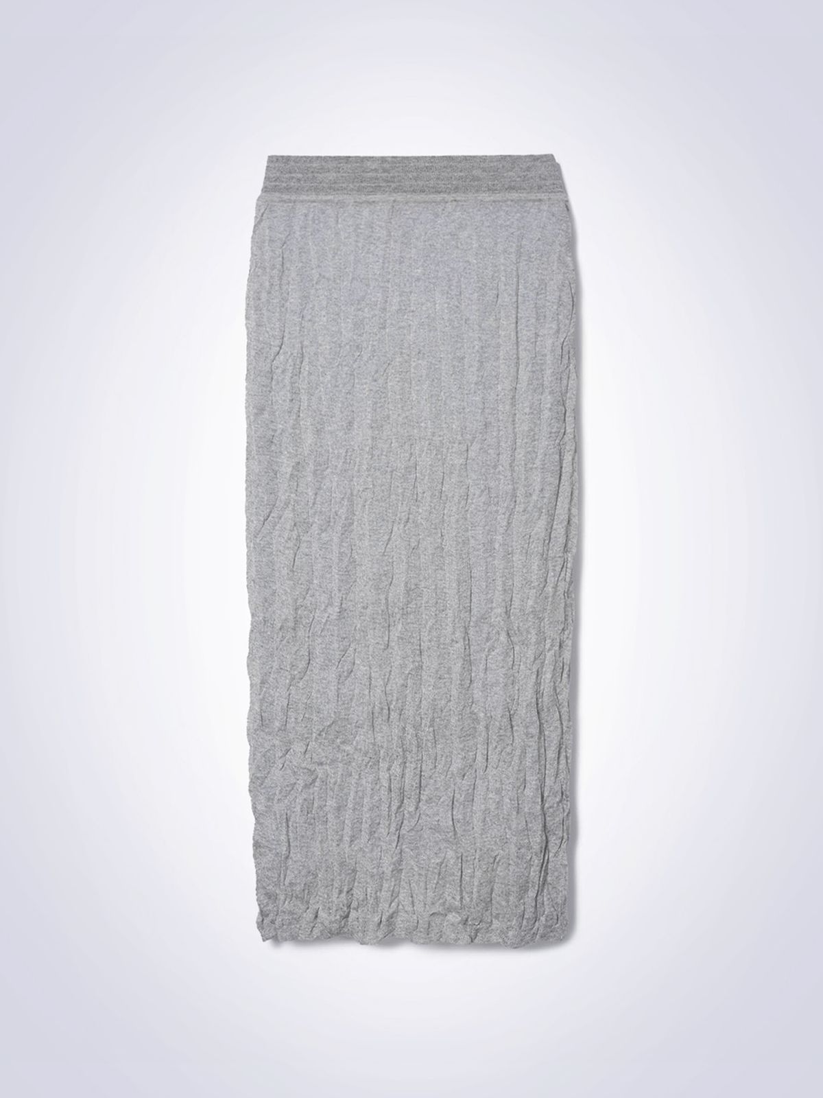 하우스공칠이씨(HAUS072C) CREASE LAYERED SKIRT LIGHT GREY