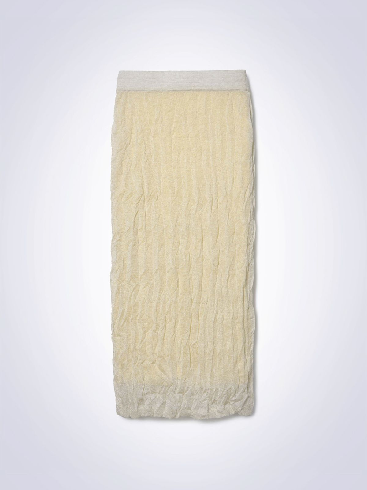 하우스공칠이씨(HAUS072C) CREASE LAYERED SKIRT LIGHT BEIGE