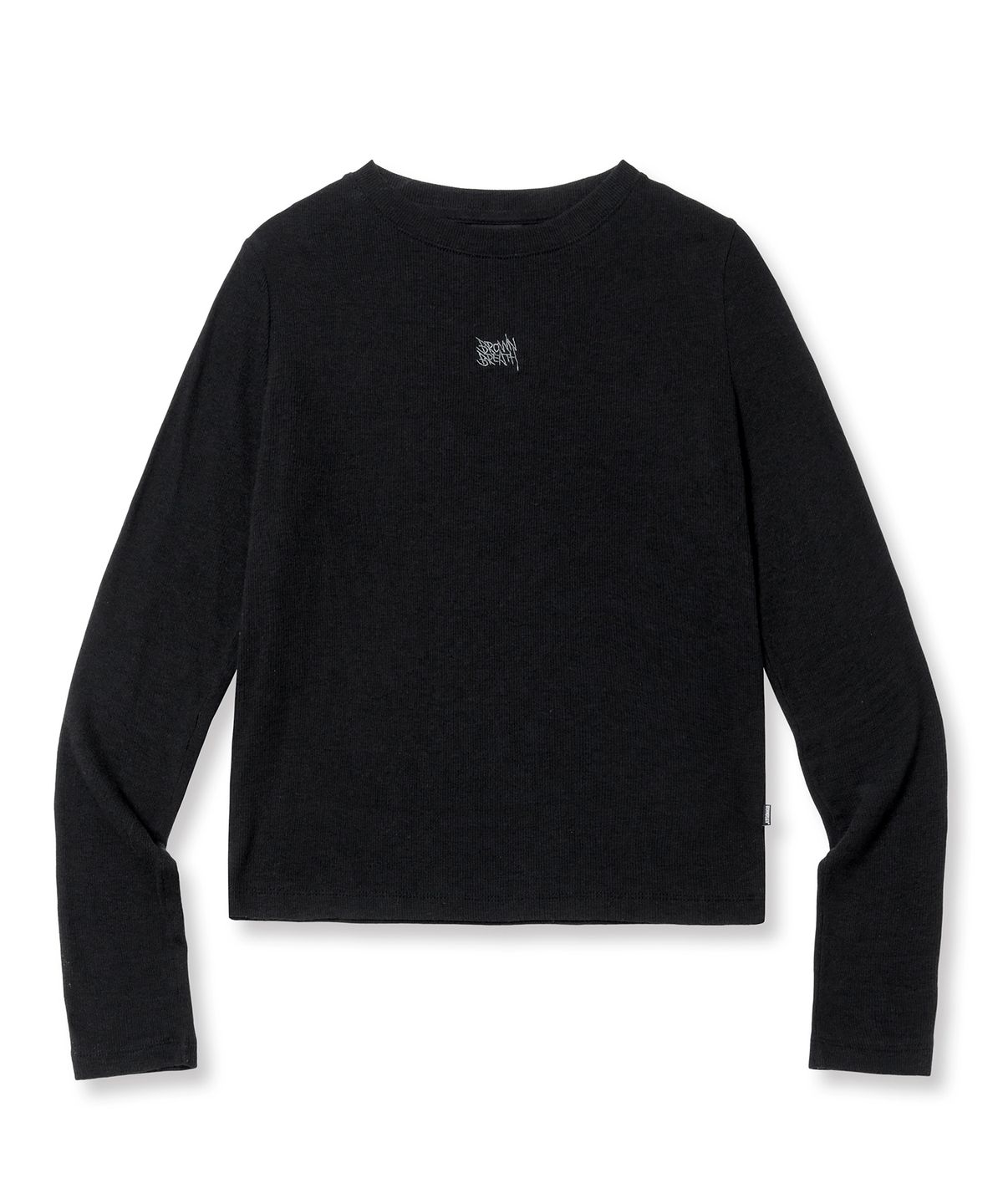 브라운브레스(BROWNBREATH) W SLIM LONGSLEEVE TEE - BLACK