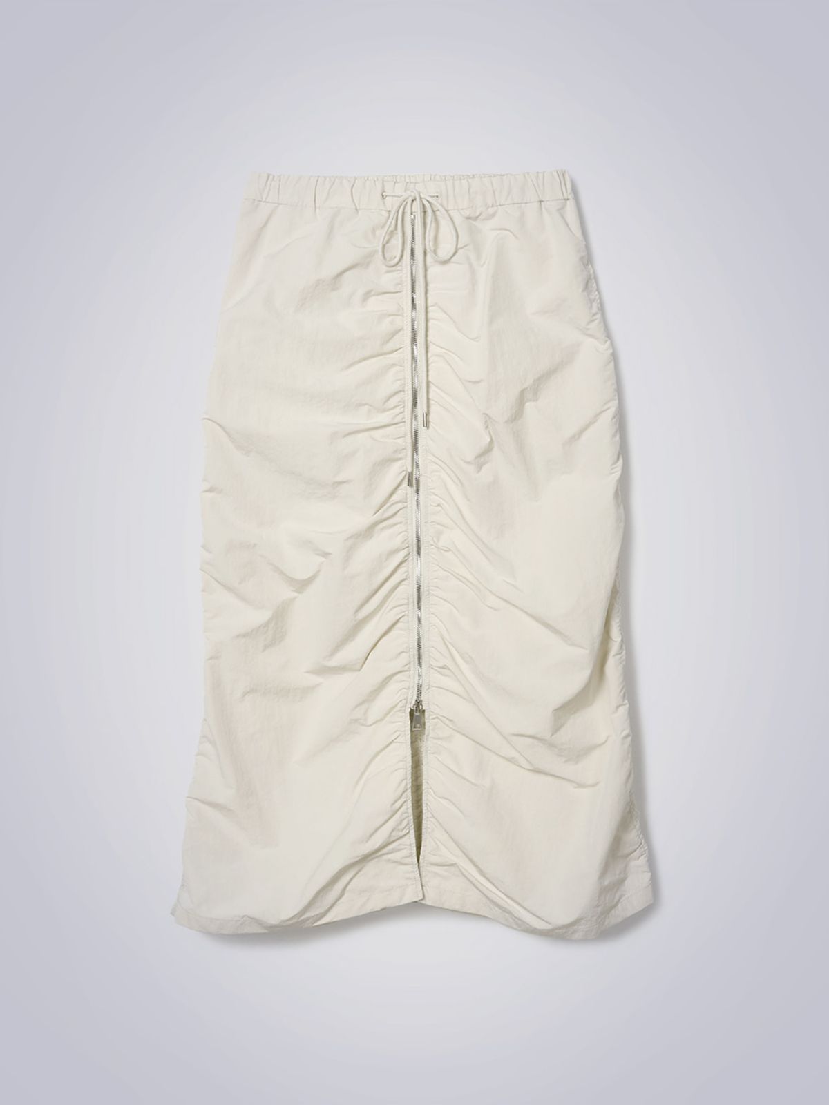 하우스공칠이씨(HAUS072C) LUAN SHIRRING SKIRT LIGHT BEIGE