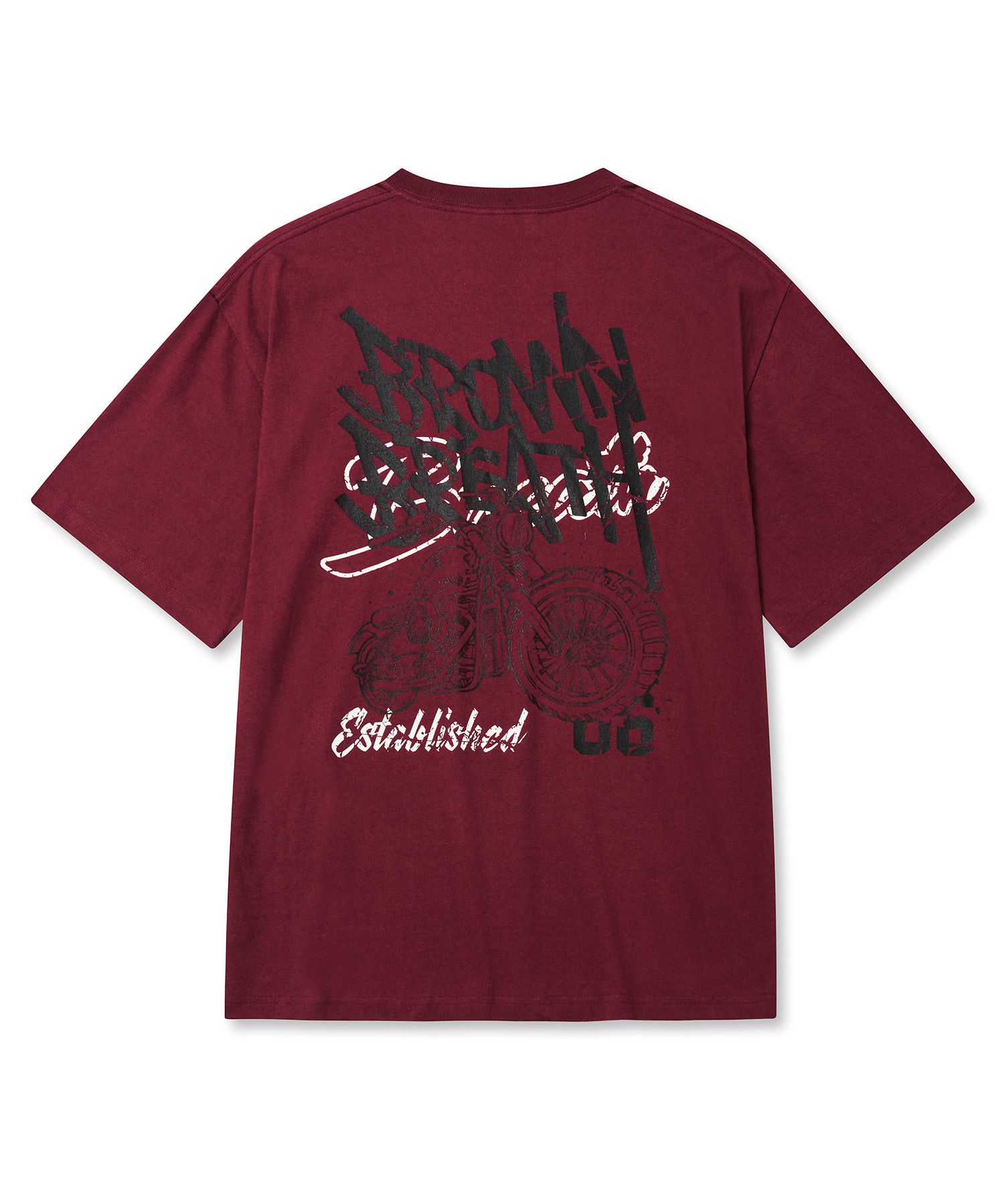 ★BROWNBREATH★ PIGMENT TAG TEE PURPLE PIGMENT TAG TEE - PURPLE - Brownbreath Online Store