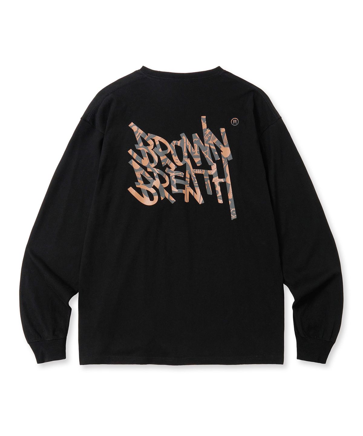 브라운브레스(BROWNBREATH) INSTRUMENTAL TAG LONGSLEEVE - BLACK