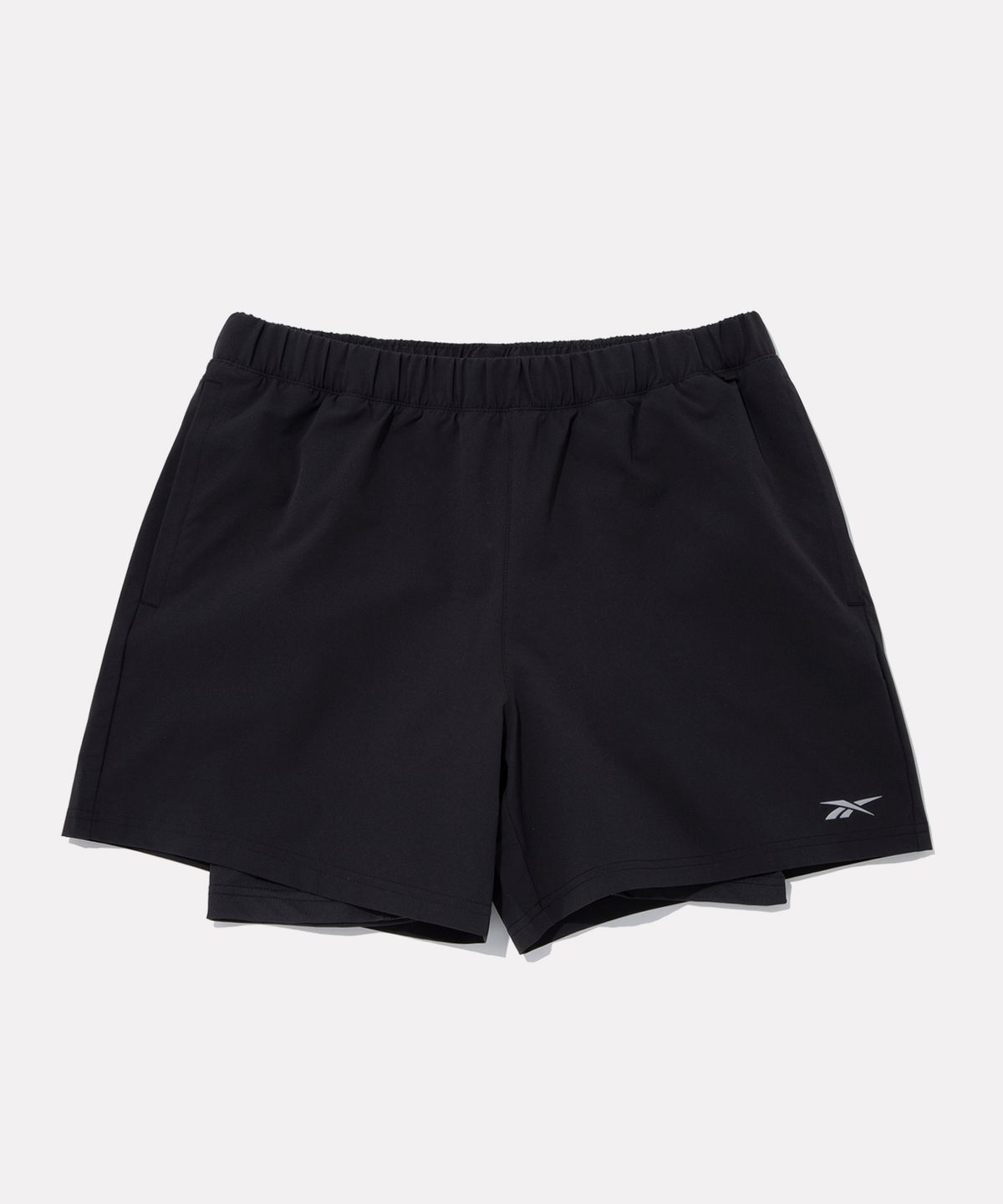 리복(REEBOK) 2 IN 1 러닝 쇼츠 - 블랙 / 100242114