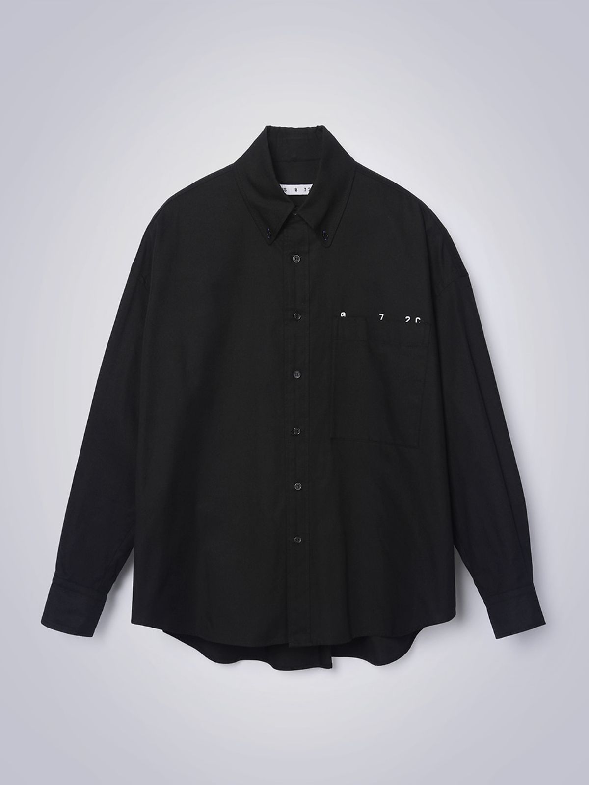 하우스공칠이씨(HAUS072C) UNISEX LOGO SHIRTS BLACK