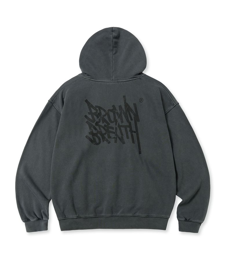 PIGMENT TAG HOODIE - CHARCOAL