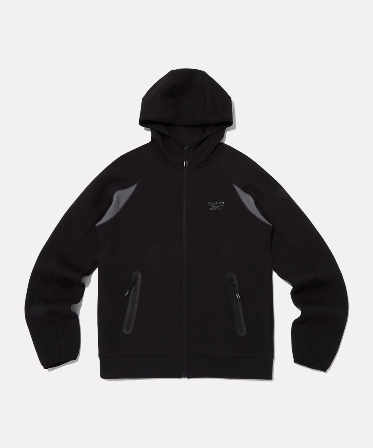 리복(REEBOK) 스쿠바 후드 풀집업 - 블랙 / 100240312