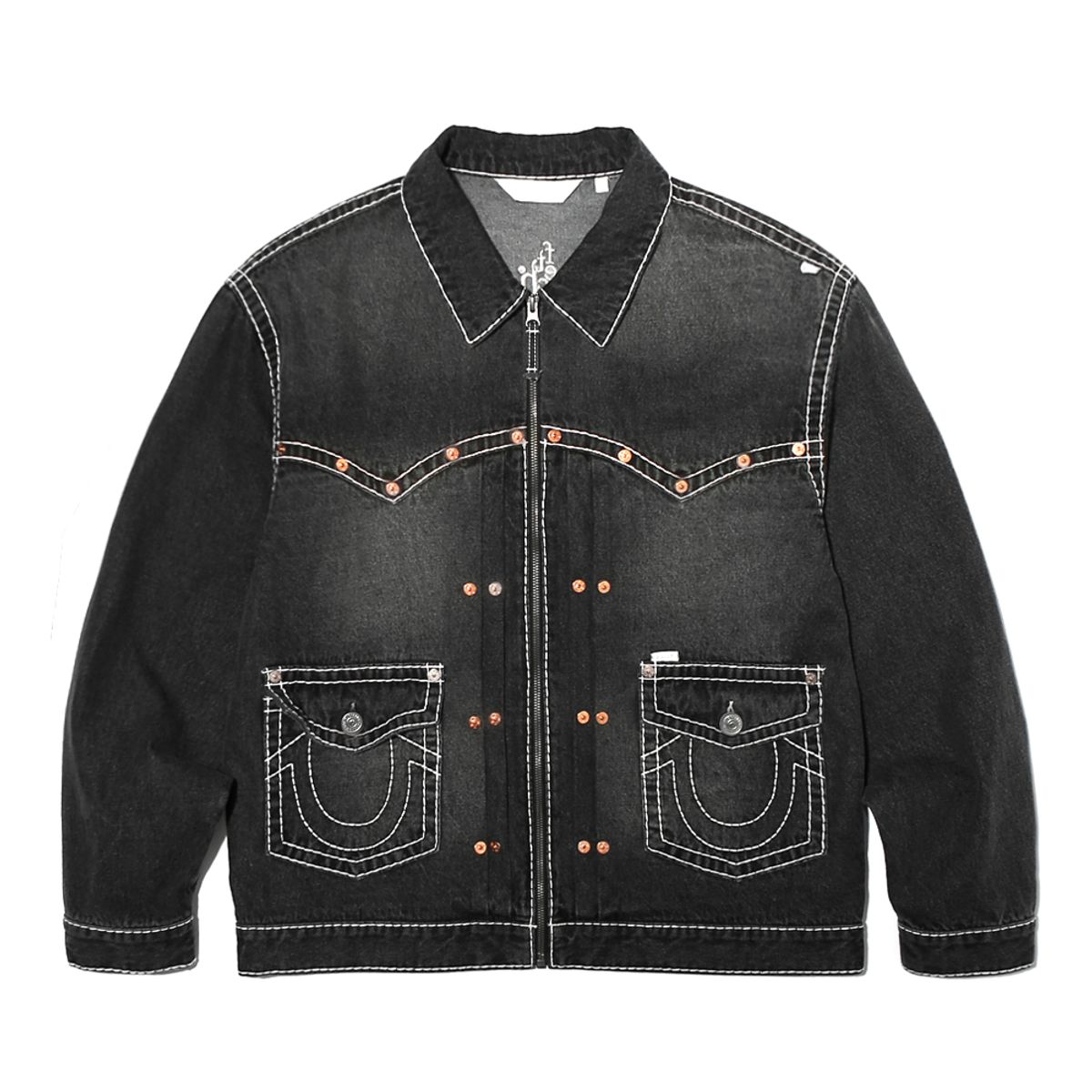 트루릴리젼(TRUERELIGION) TRUE RELIGION X FETCH DENIM JACKET BLACK