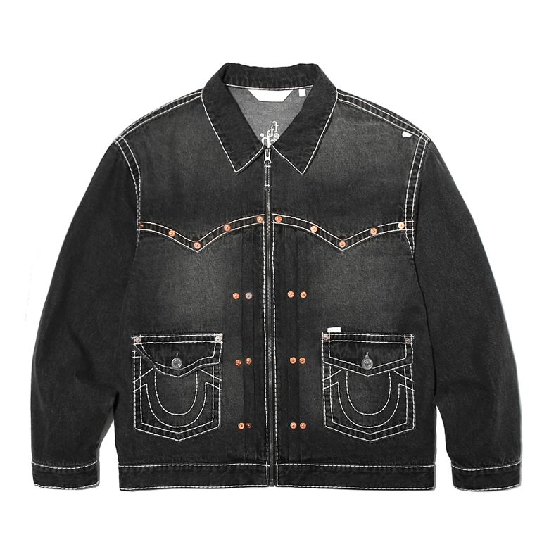 TRUE RELIGION X FETCH DENIM JACKET BLACK