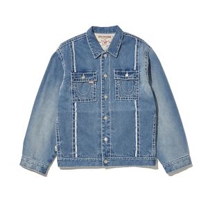 SCAR WASHED JACKET INDIGO