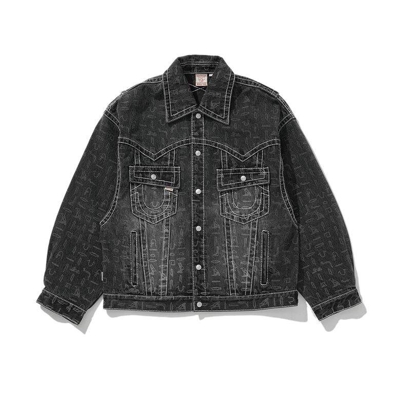 HIEROGLYPHIC TRUCKER BLACK
