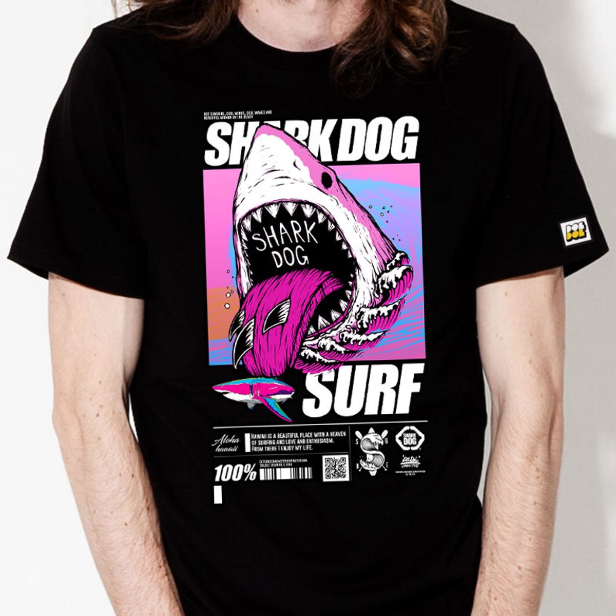 돌돌(DOLDOL) SHARK-DOG_tshirts-178 샤크독 서핑 하와이 그래픽 티셔츠 반팔티