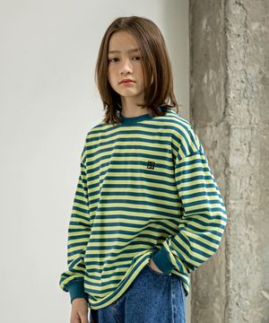 심볼 스트라이프 티셔츠 Green