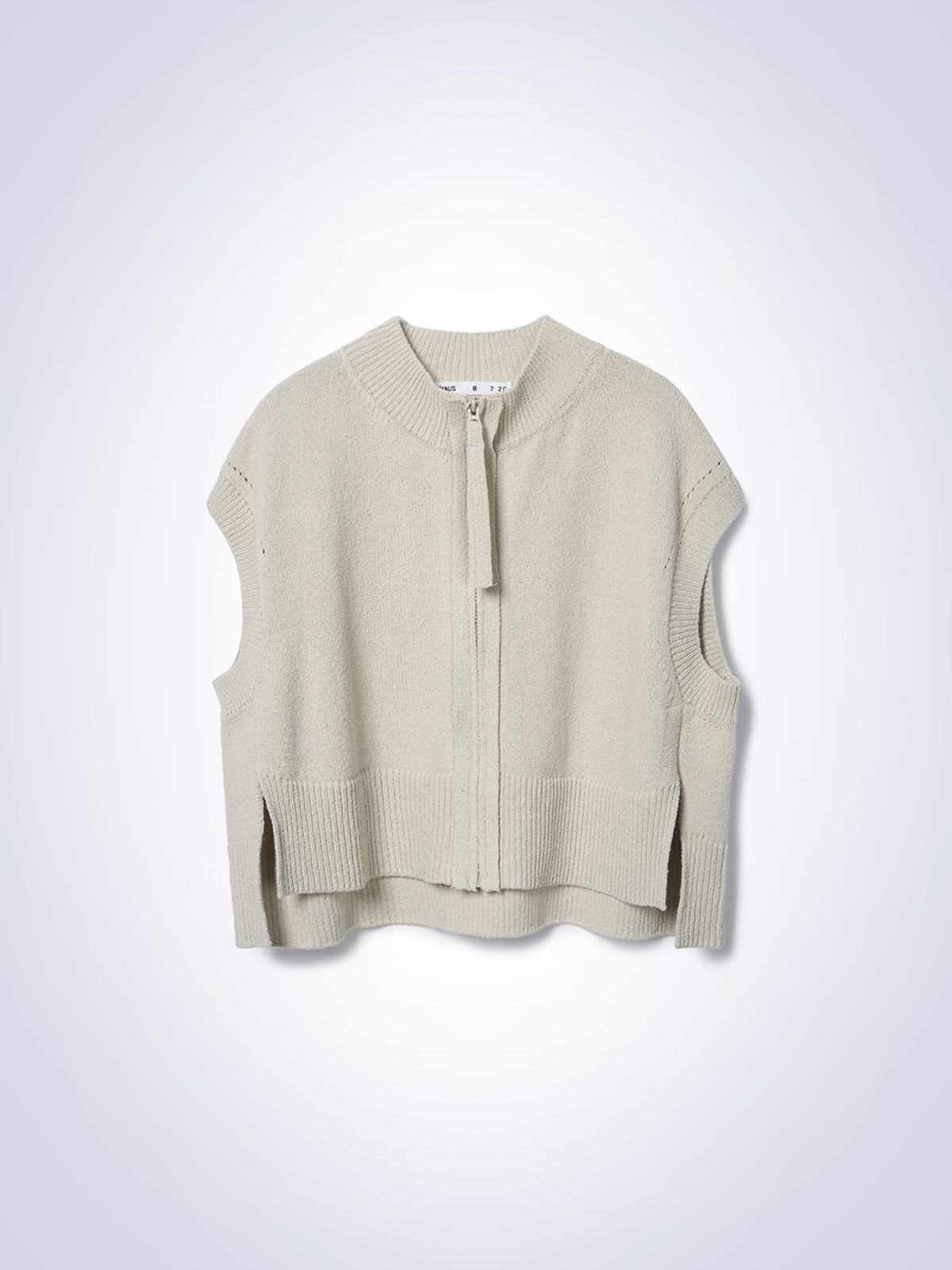 하우스공칠이씨(HAUS072C) LOU LINEN VEST KNIT BEIGE