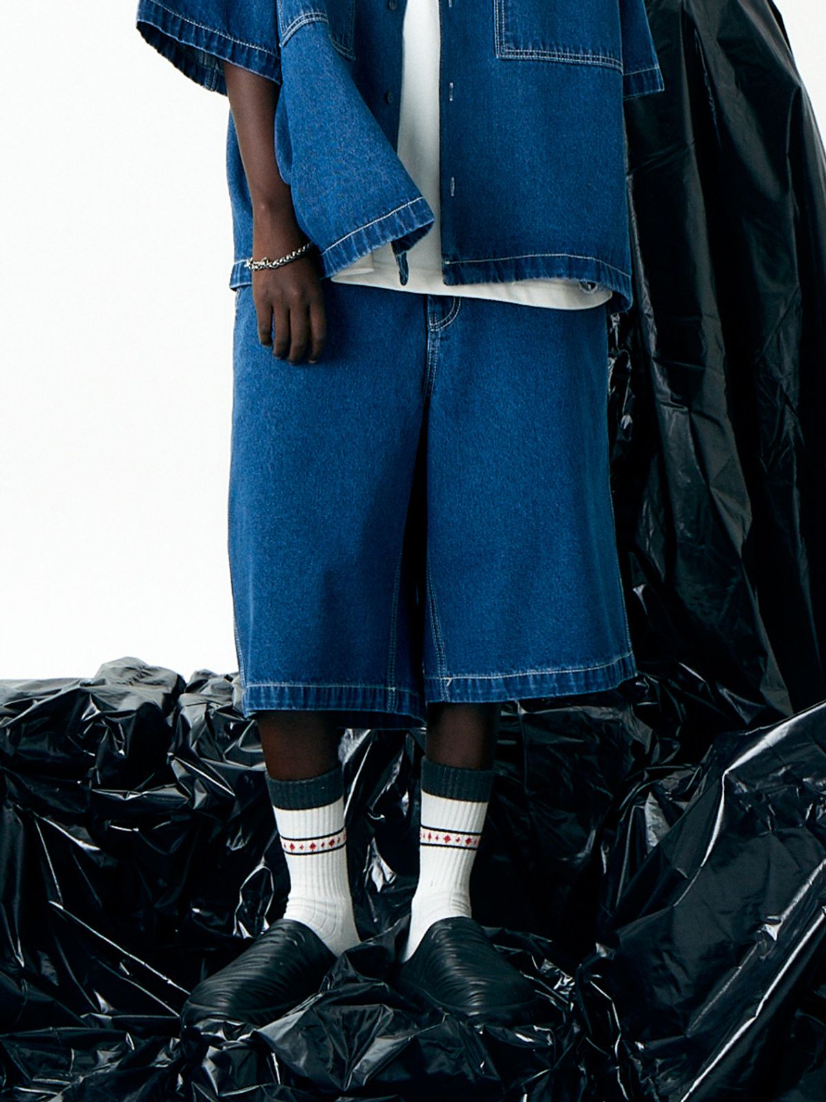 하우스공칠이씨(HAUS072C) WASHING DENIM PANTS BLUE
