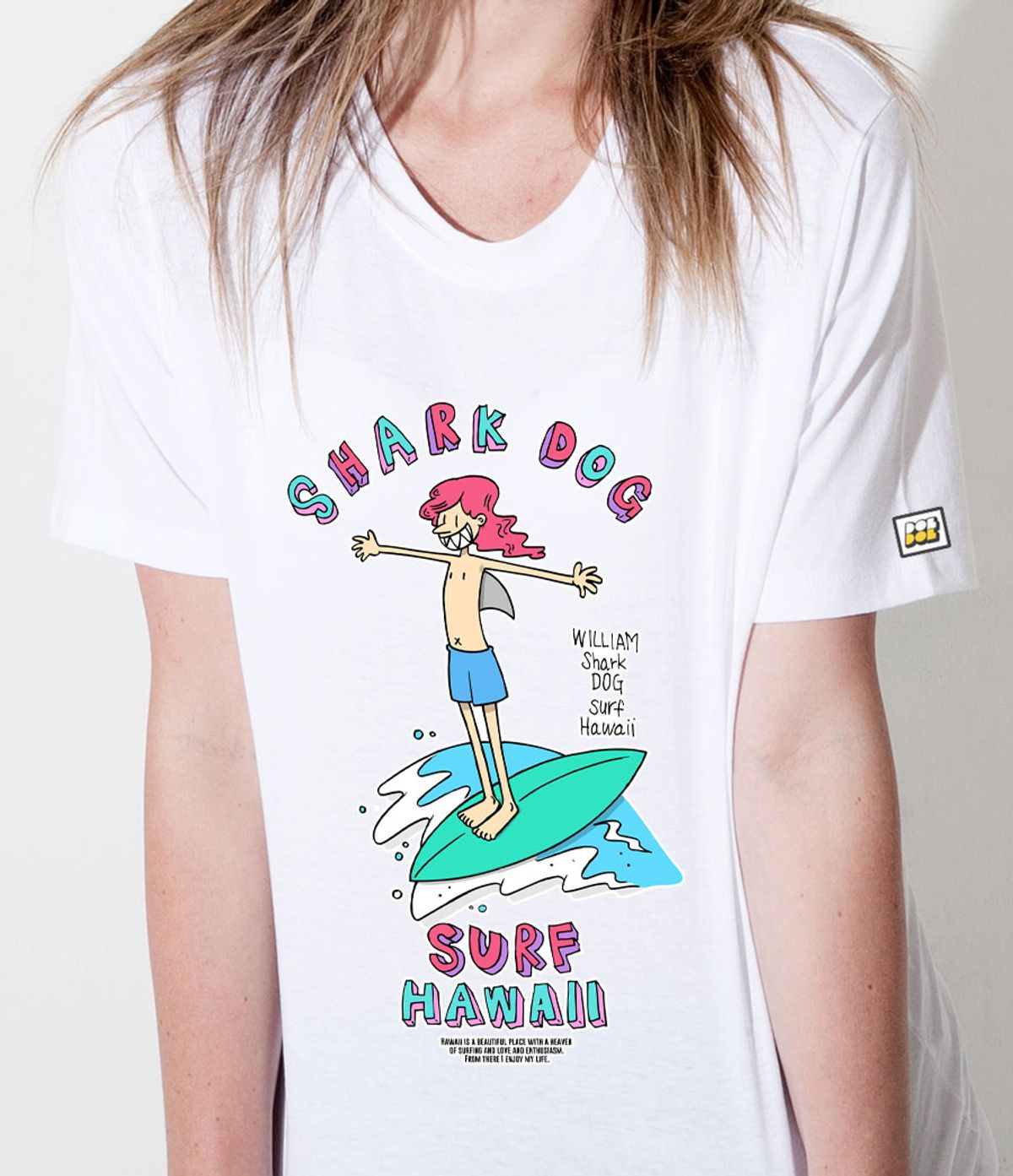 돌돌(DOLDOL) SHARK-DOG_tshirts-180 샤크독 서핑 하와이 그래픽 티셔츠 반팔티