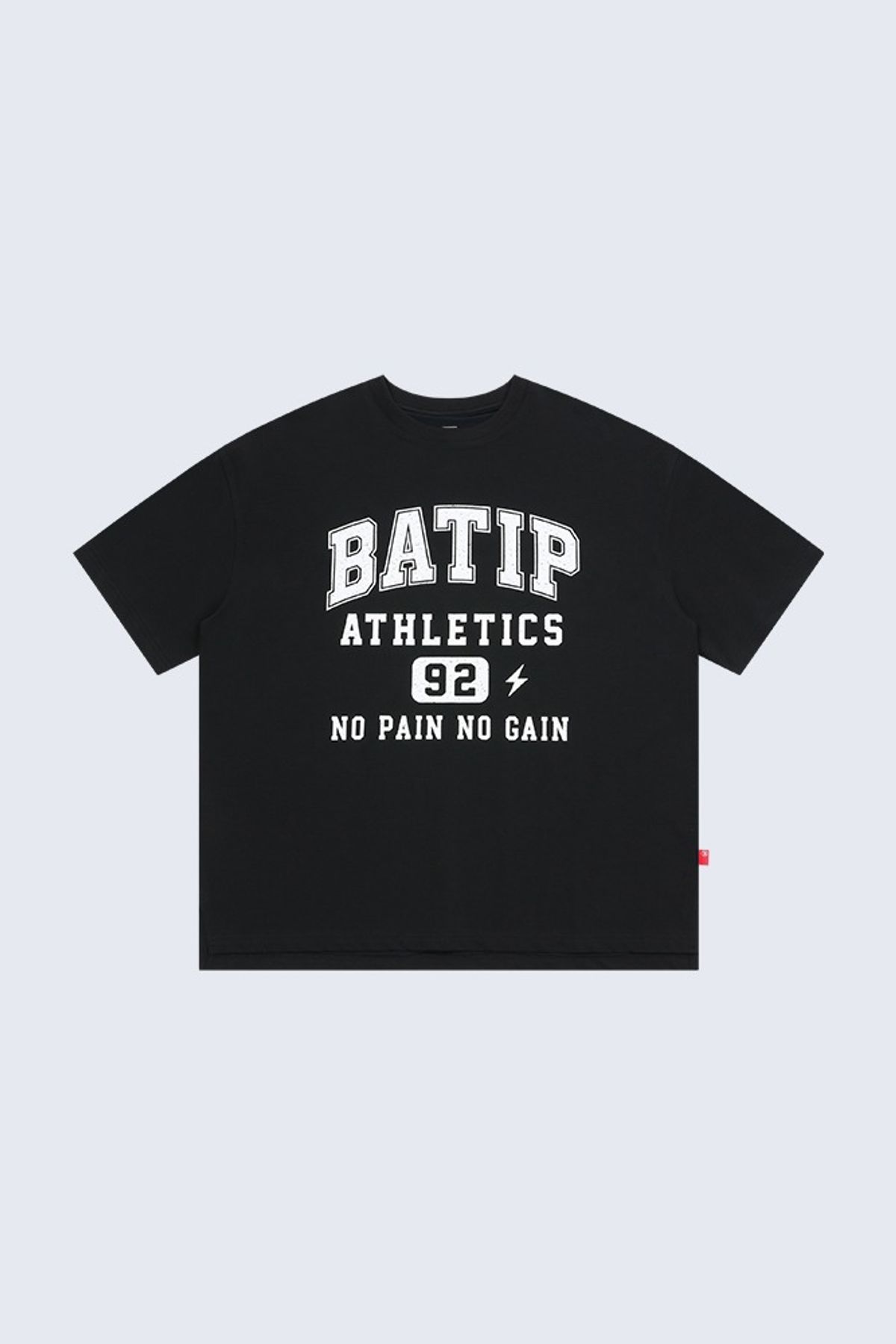 바팁(BATIP) 애슬레틱 피마 세미오버 반팔티 블랙