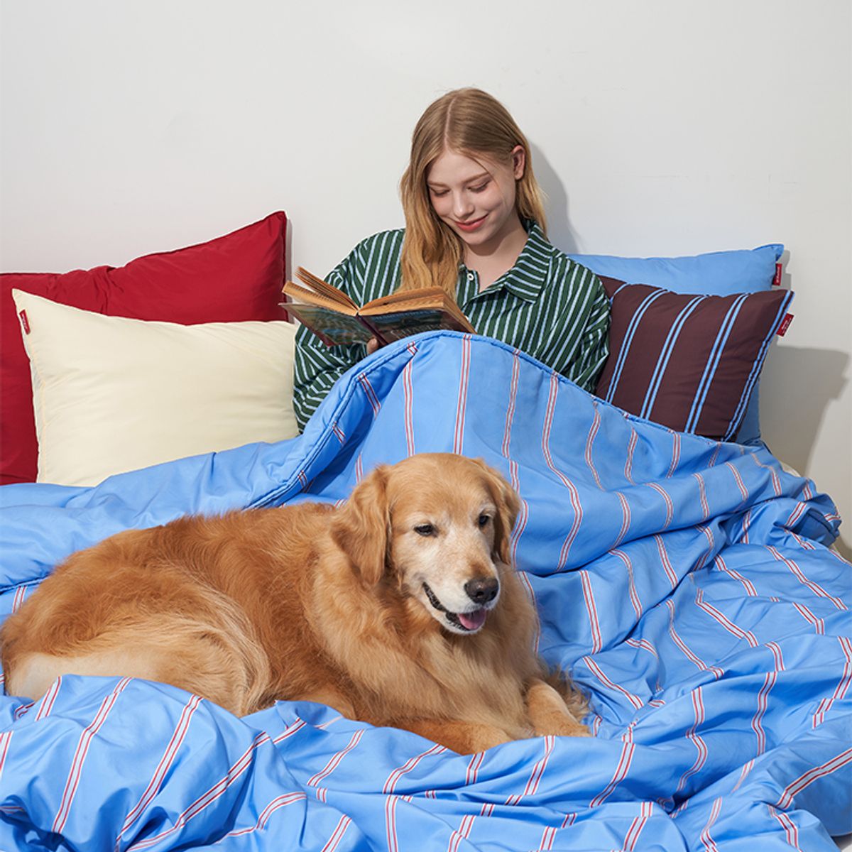 댄스온더플로어(DANCEONTHEFLOOR) Furless Reversible Seamless Duvet 퍼리스 사계절 알러지케어 무봉제 리버시블 차렵이불 4Colors (SS/QK)