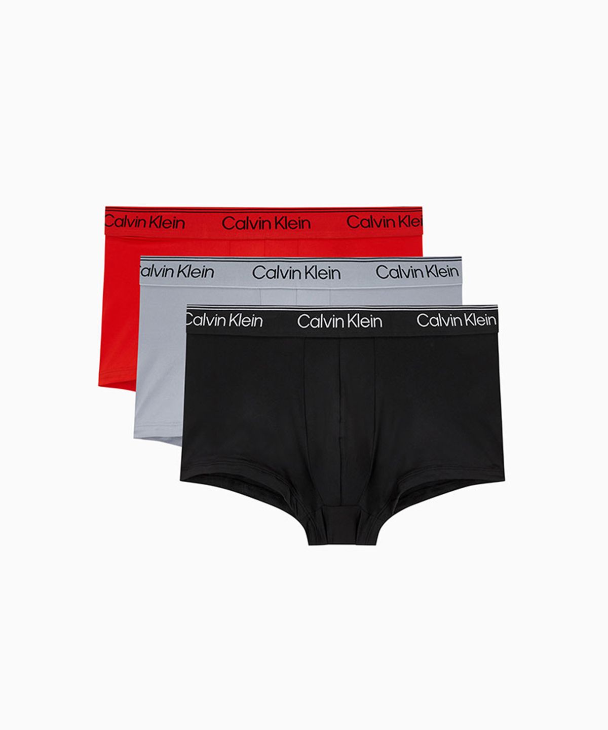 캘빈클라인 언더웨어(CALVIN KLEIN UNDERWEAR) 남성 마이크로파이버 스트레치 3PK 로우 라이즈 트렁크_NB44090AJ